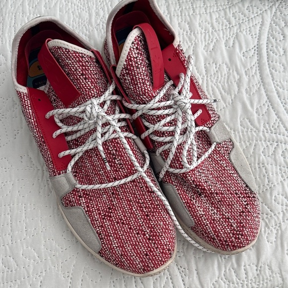 ADIDAS x Pharrell Williams HU V2 red white and gray size 11.5 - Picture 9 of 15